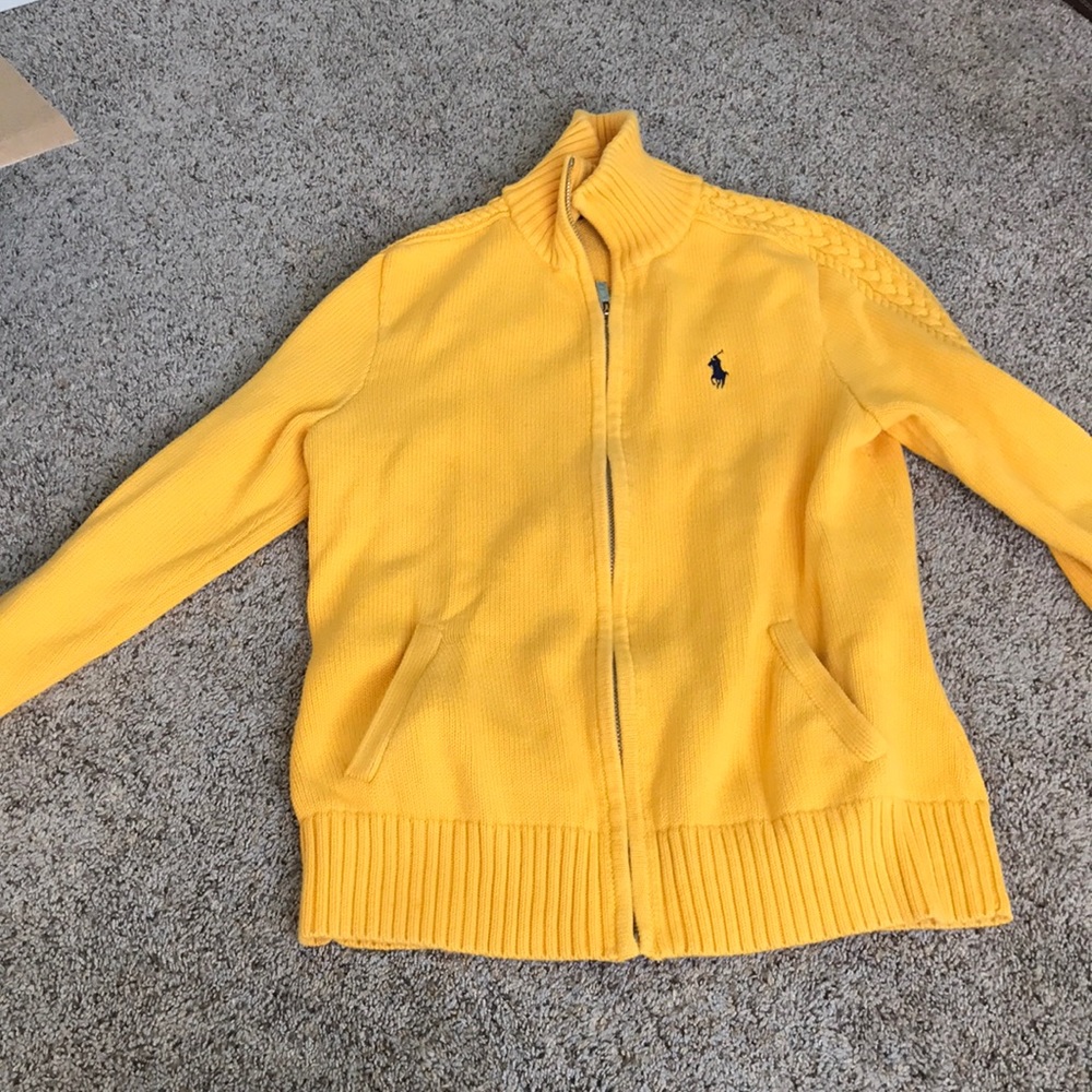 Ralph Lauren Sport zip up jacket yellow